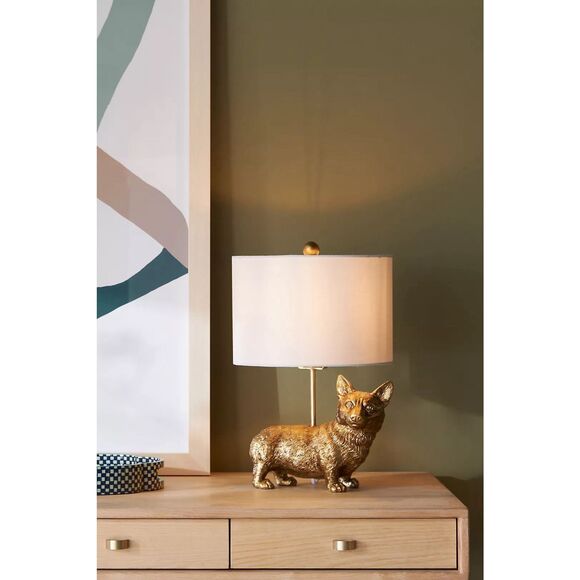Anthropologie The Icon Table Lamp: Dog Edition NEW - Picture 1 of 4